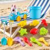 Children Beach Toy Set Includes Sand Sifter Shovel Rake Scoop Mold Tools for Outdoor Sand Play and Water Activities