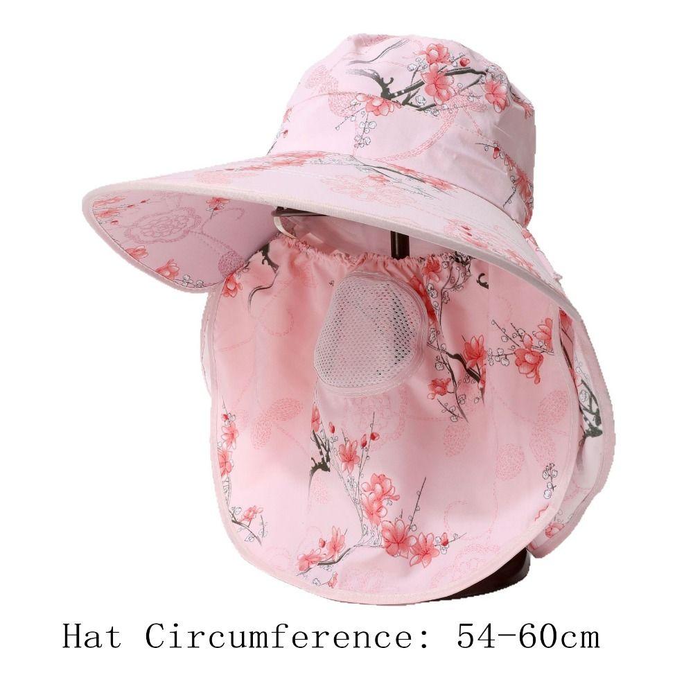 Face  Neck Protection Sunscreen Hat Breathable Ponytail Hat Quick Drying Fisherman Hat  Outdoor