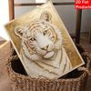 5D DIY Pearl Diamond Painting Kit Majestic White Tiger Full Drill Embroidery Mosaic Art Home Wall Decor Gift