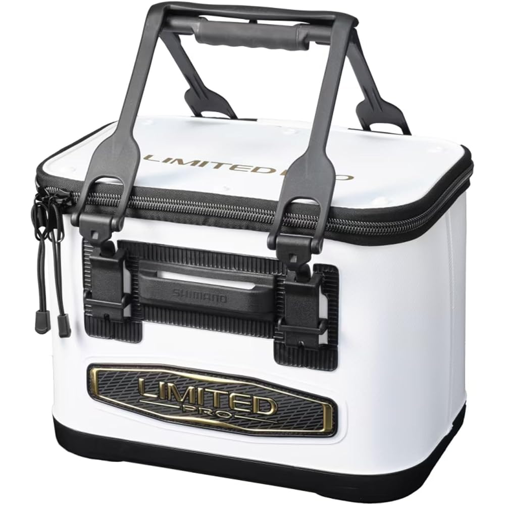 Shimano Limited Pro Bakkann 40cm White Fishing Tackle Box Storage Container