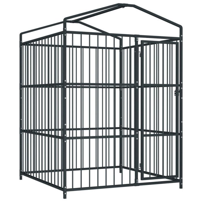 VidaXL Chenil d'Extérieur avec Toit pour Chiens Chiots Animaux Extérieur 145760