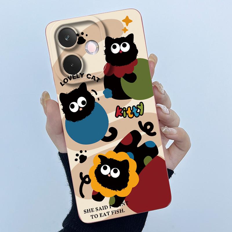 For Oppo A5 Pro 5G Phone Case Cute Panda Back Cover For Oppo A 5 Pro 2025 Full Protection Soft Liquid Silicone Anti Drop Housing