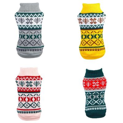 Dog Clothes Dog Sweater Diamond Multi-Specification Knitted Pet Clothes