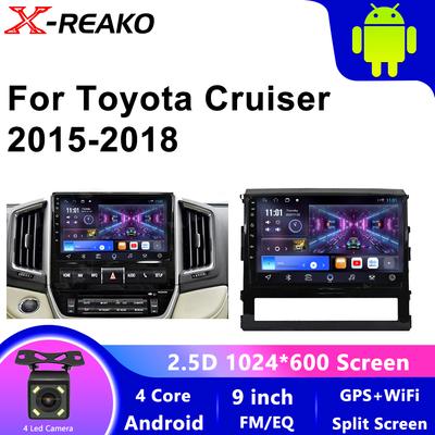Android 12 Car Radio For Toyota Land Cruiser 200 2015-2018 Player Multimedia Carplay DSP SWC GPS BT For Lexus LX470 WIFI RDS
