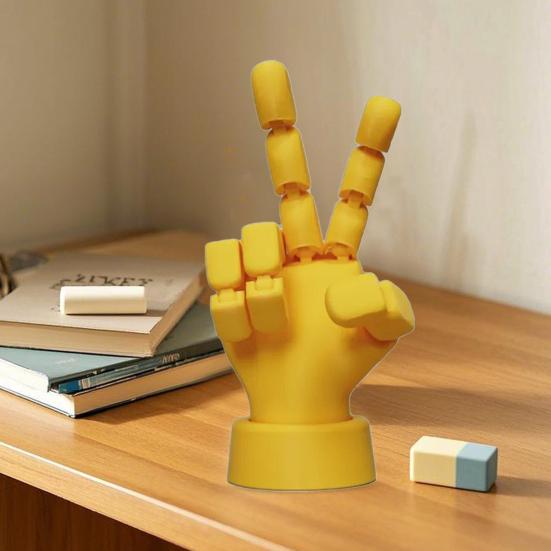 Articulated Hand Model Artist Drawing Manikin Hand Mannequin with Flexible Fingers Hand Ornament for Desktop Decor Stress Relief
