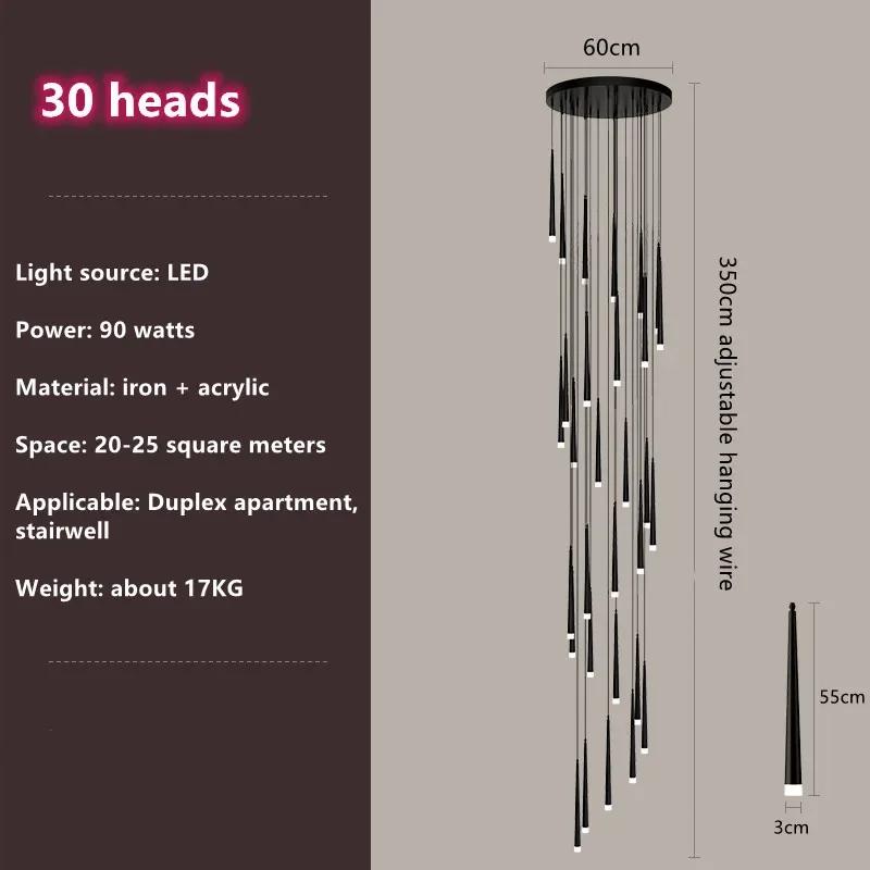 Nordic Led Pendant Lamp Long Downlight Kitchen Restaurant Bar Chandelier Decorative Chandelier Bedside Chandelier Ceiling Lights