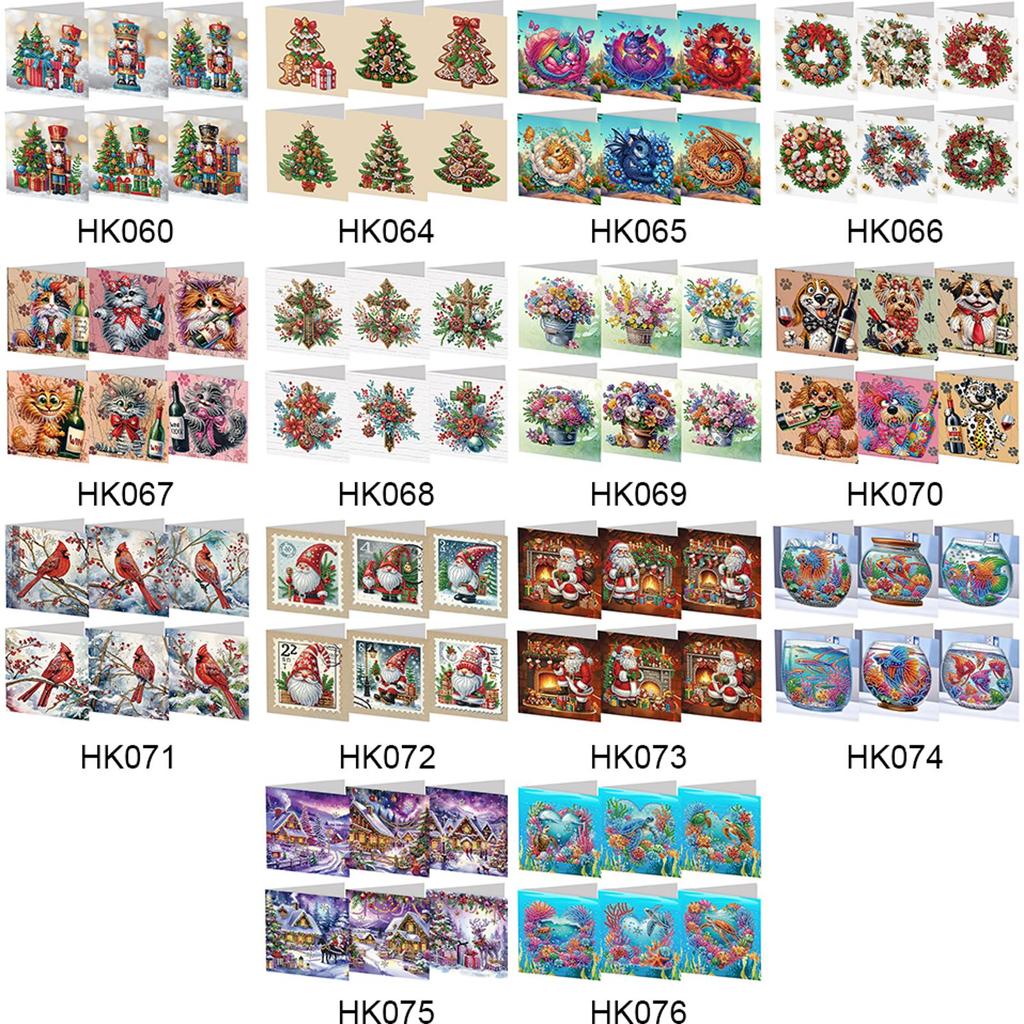 Diamond Painting Christmas Cards Diamond Painting Greeting Cards DIY Diamond Art Cards Arts Crafts for Birthday Thanksgiving Day