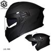 DOT ECE Certified Full Face Motorcycle Helmet Men Women Flip-Up Design ABS Shell All Season Use