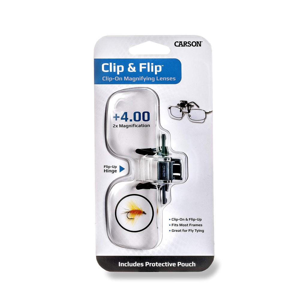 Carson 2x Degree Clip-on Magnifier, +4.00 Diopter, CARSON-OD-14