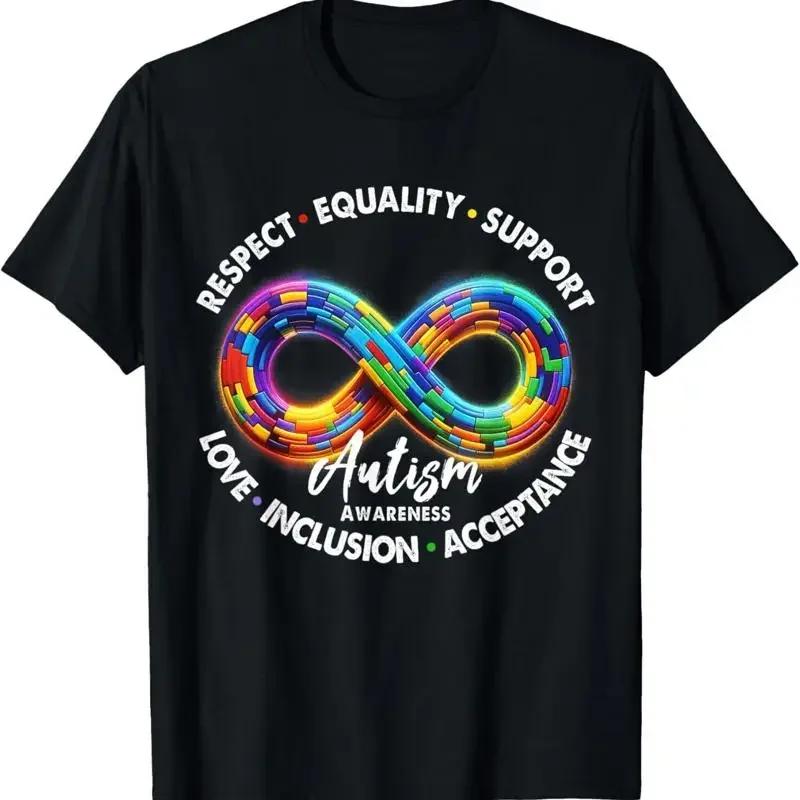 Infinity Symbol Autism Awareness Respect Equality Support T Shirt