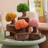 Creative Plush Money Tree Ornament - Green Potted Plant Doll for Living Room