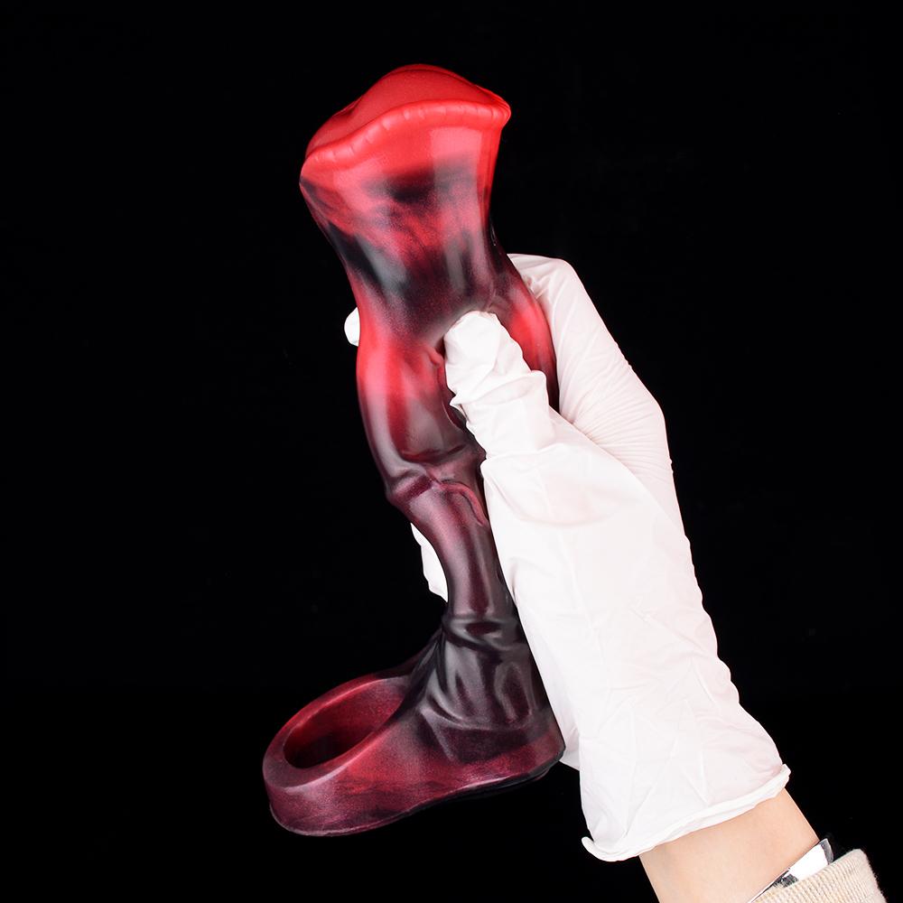 N-BDV5262 Monster Realistic Sheath Penis Condom Male Penis Sleeve Vibrator Extender Cock Enlargement Extension