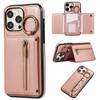 Ring Zipper Wallet Multi Card Flip Leather Case for iPhone 15 14 13 12 11 Pro Max XS MAX XR for Samsung S24 S23 S22 S21 S20 Ultra Plus A14 A13 A53 A54