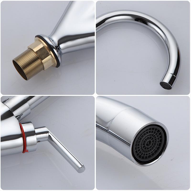 Pull Out Kitchen Sink Faucet 360 Rotate Shower/Stream Sprayer Head Mixer Hot and Cold Water Tap Deck Mounted