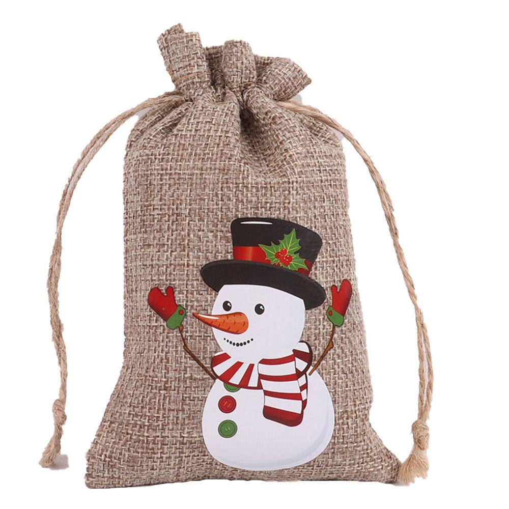 Party Wedding Drawstring Pouch Christmas Ornament Candy Bags Christmas Decorations Storage Bags