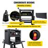 SucceBuy Electric Planer 12.5/13 Inch Thicknesser Wood Planer With Stand & Dust Exhaust 1800W 8000RPM for Woodworking Power Tool