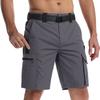 Men Cargo Shorts Multi Pocket Utility Outdoor Work Shorts with Adjustable Waistband and Durable Stitching