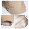 Classic Vintage 5 Panel Short Brim Baseball Cap, Quick-Dry Solid Hat for Men Women Outdoor Running Casual Headwear