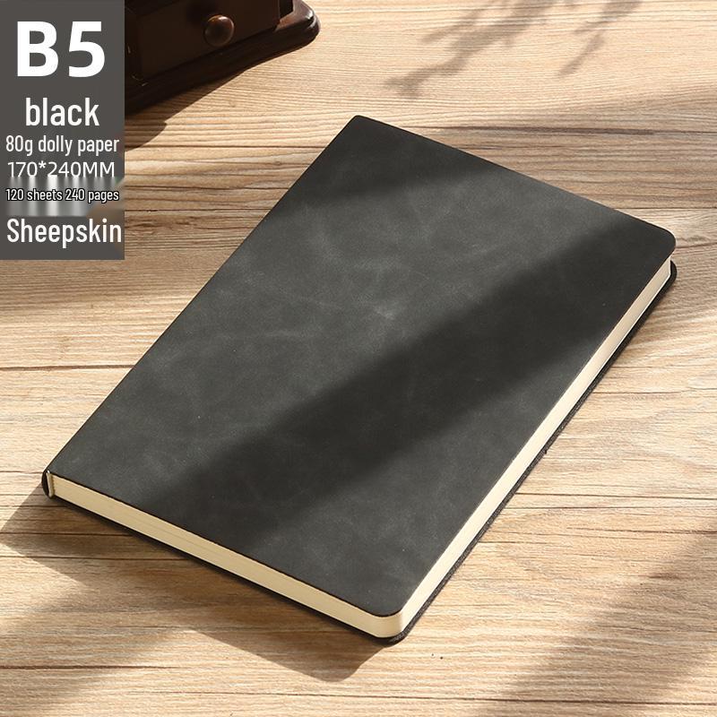High-Quality A5 Leather Softcover Notebook for Students and Professionals