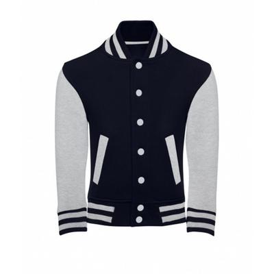 Jaqueta Varsity Infantil SG Originals com Acabamento Pêssego