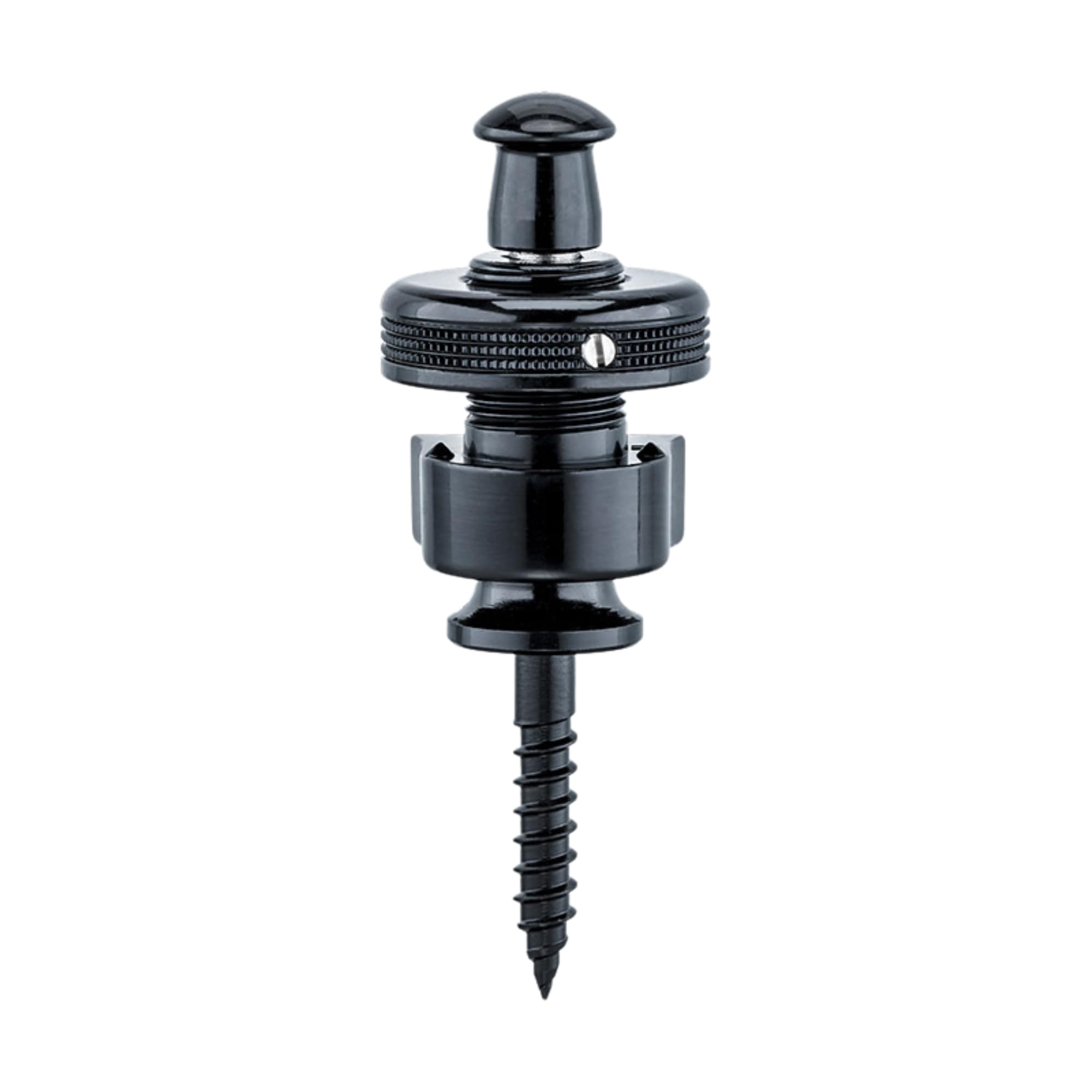 Schaller S-Locks Strap Locks, Black Chrome, Pair (#14010401/Black-Chrome) [Official Japanese Product]