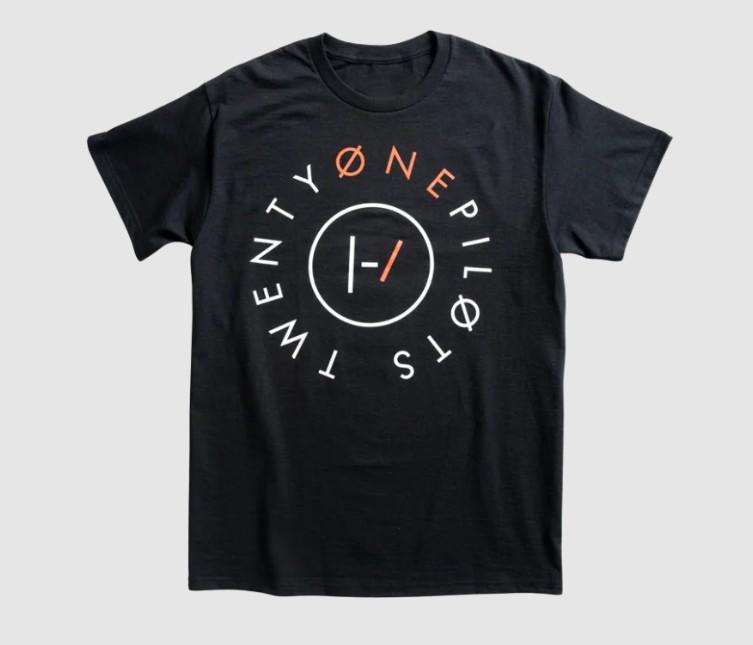 Футболка с логотипом Twenty One Pilots Blurryface Размеры S-5XL Репринт Унисекс Футболка M