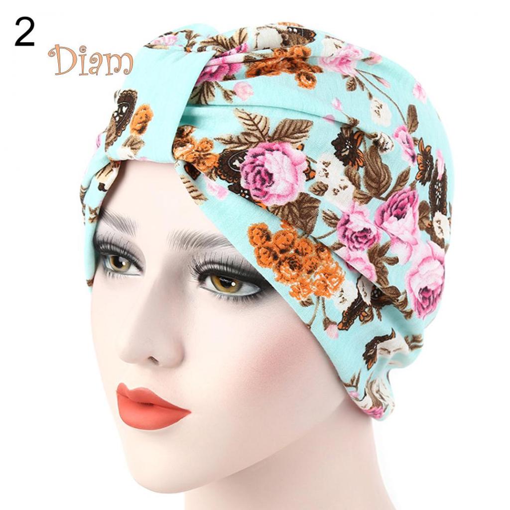 Tenfyer Women Muslim Stretch Turban Hat Cancer Chemo Cap Hair Loss Head Scarf Cover