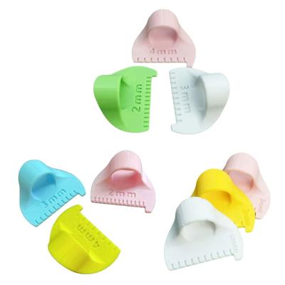 3Pcs Finger Quilting Ruler with Millimeter Scale Patchwork Tool Sewing Measuring Ruler For Fabric Stitching And Sewing