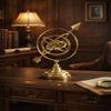 Brass Armillary Sphere Globe With Arrow Nautical Maritime Astrolabe Desk Decor Home Decor 30.48 Cm