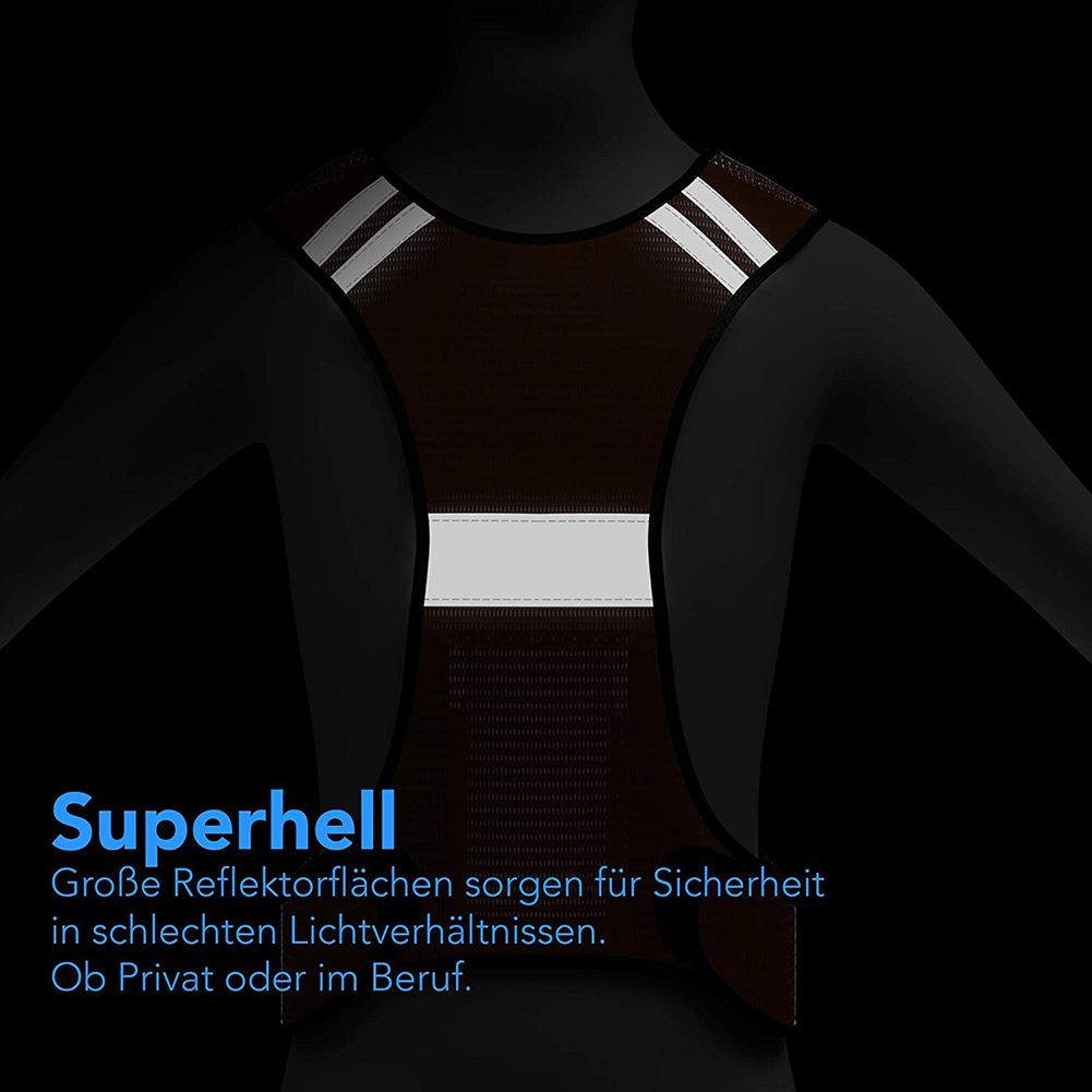 Safety Reflective Vest Flexible Adjustable Reflective Vest for Outdoor Activities Night Running Fishing