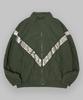 Black Moment Two-Way Classic Nylon Tape Contrast Windbreaker Jacket