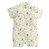 Baby Boys Girls Yukata Jinbei Cute Romper Summer Baby Dinosaur Floral Pattern Baby Clothes Knit Romper Short Sleeve Front Opening Cotton HF1221