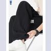 Spring and Summer New Lyocell Linen Navy Blue Loose Straight Casual Pants Men's Very Light Pants