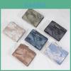 Ink Wash Style Short Wallet With Zipper Coin Pocket For Daily Use