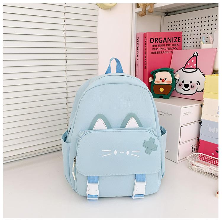 Schultasche1011 neuer Schulstil niedliche Katzen-Modellierungstasche Schüler-Schultasche Mädchen weicher Mädchen-Reise-kleiner Rucksack Rucksack