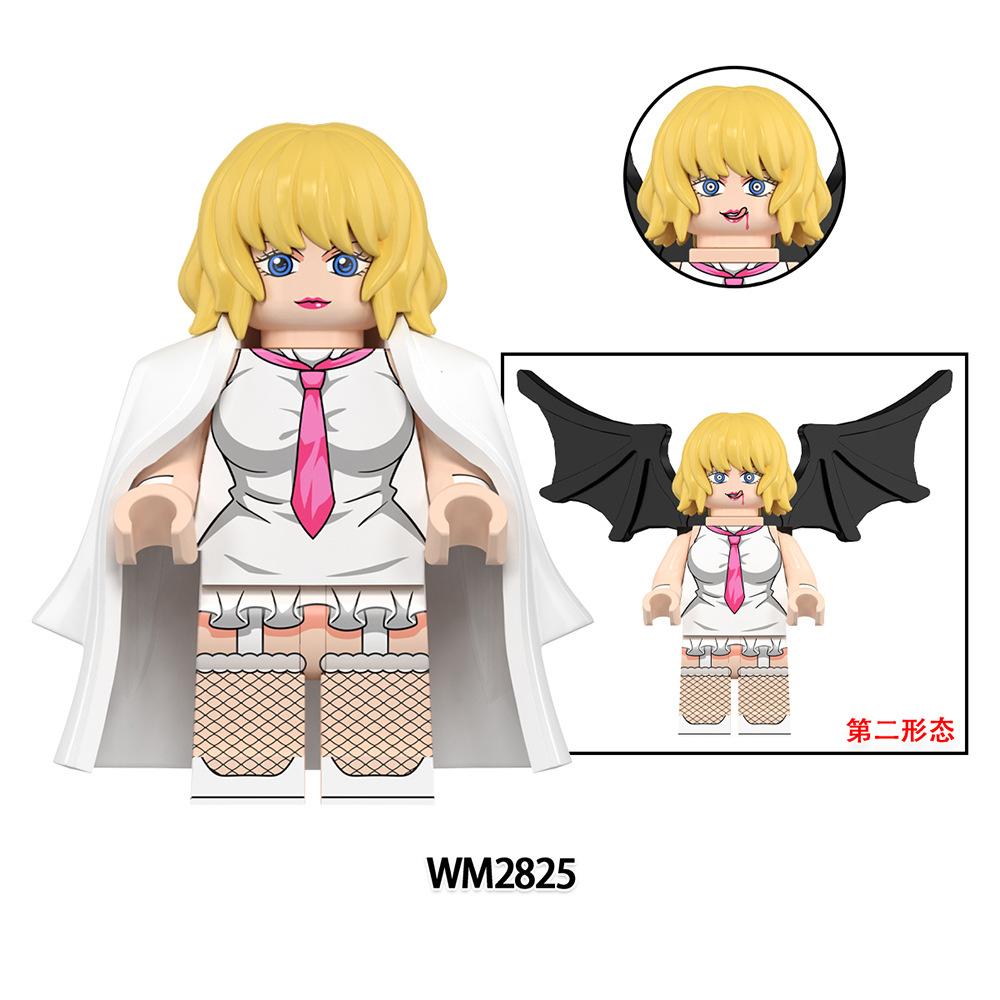 WM6196 Educational DIY Blocks Set Anime Mini Sculpture Figurines Creative Assembly Toys Kids Christmas Birthday Present