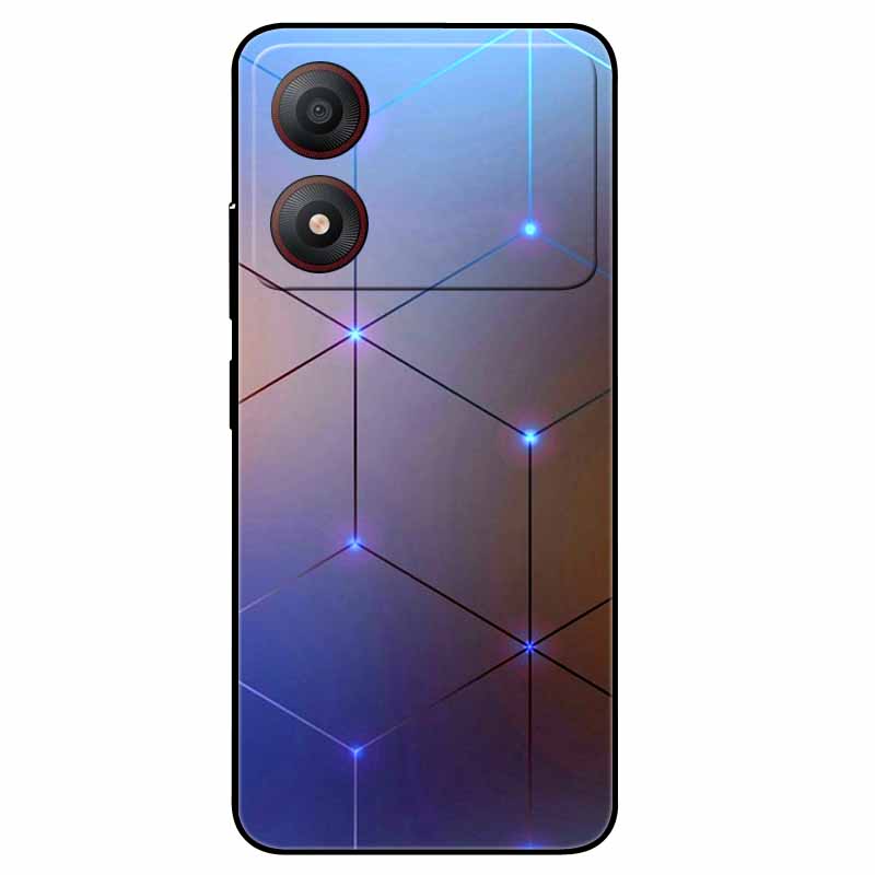 Pour ZTE Blade A34 4G Coque Anti-choc TPU Silicone Souple Housse de Téléphone pour ZTE Blade A 34 Funda Peinte pour BladeA34 Capa de Luxe