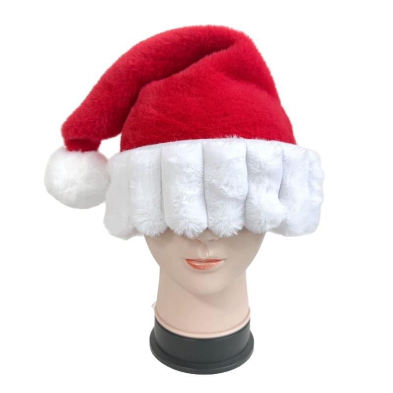 New Arrivals Plush Santa Claus Hat Smooth-Grain Fur Thickened Adult Party Christmas Hat