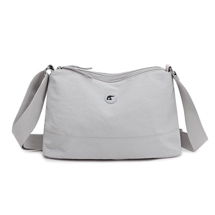 Nylon Crossbody Bag Women's Lightweight Commuter Shoulder Bag Multi-compartment Small Square Bag