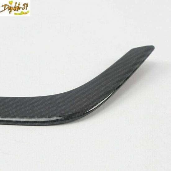 For Honda CRV CR-V 2017-  Carbon Fiber Front Fog Light Lamp Eyebrow Trim New