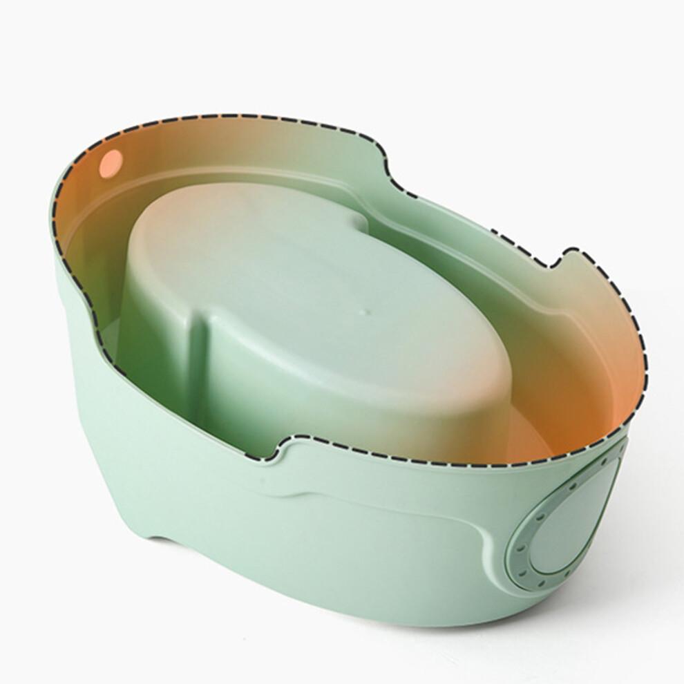 Baby-Waschkissensitz aus Plastik für Kleinkinder und Erwachsene, sicher und langlebig, grün