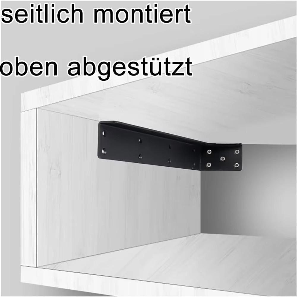 1 Pair Multi-size Floating Shelf Support Bracket 90 Degree Corner Brace Wall Mount Bathroom