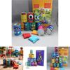 Iron Kids Bean Bag Toss Game Set With 10 Cans And 3 Sandbags For Parent Child Play