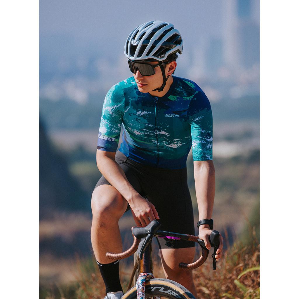 Skull Monton Heren Planet Wielershirt Powerband Wielershirt Mountainbike Shirt Sneldrogend Racefiets Shirt Uniform Bre
