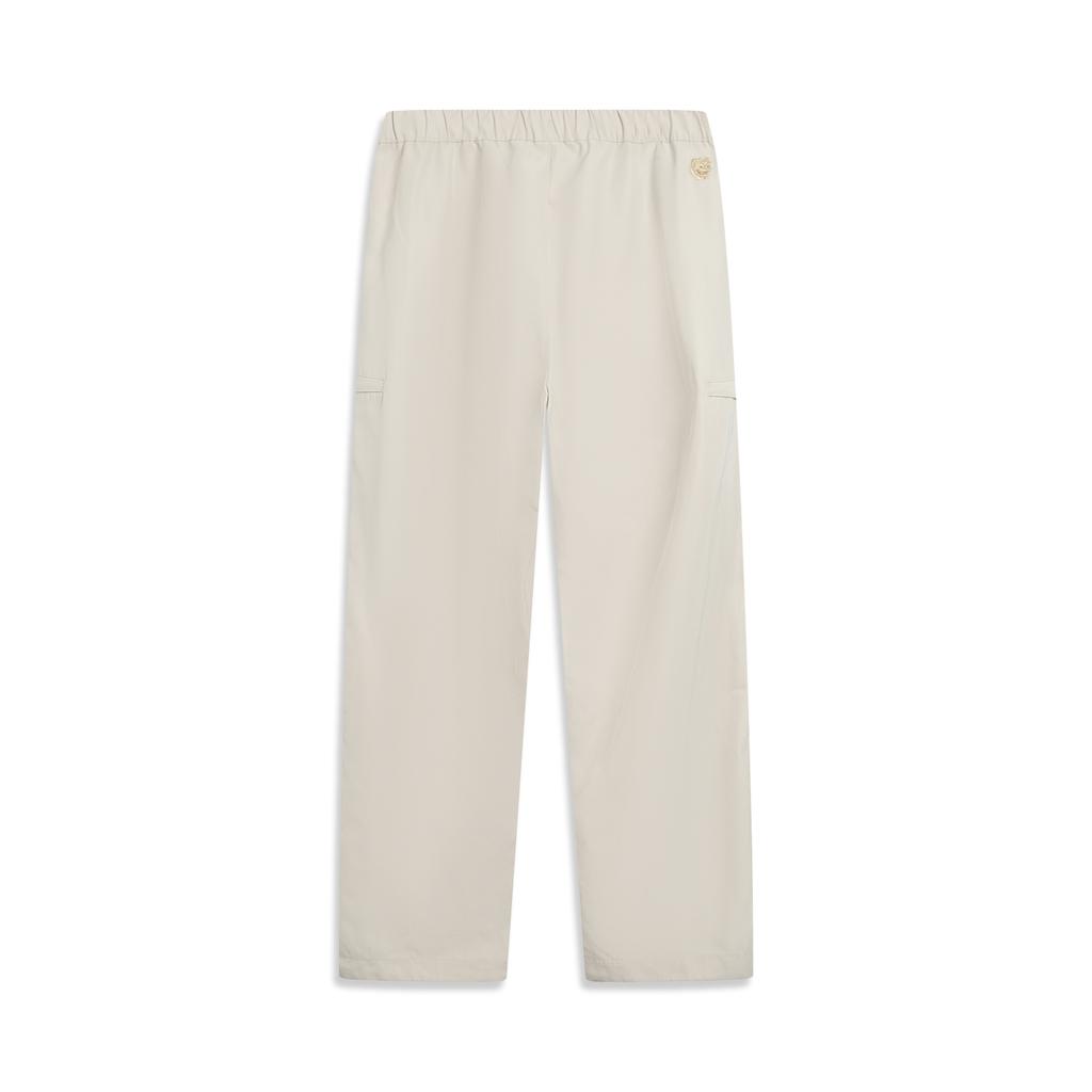 Li Ning X Forbidden City Collaboration China Culture Series Straight Leg Casual Loose Logo Sports Pants Men Pants Mica-Gray AYKV837-1