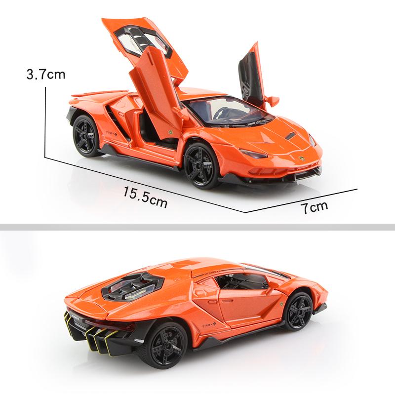Lamborghini Centenario LP770-4 Суперкар Симуляция Литые и Игрушечные Транспортные Средства Звуки и Свет Инерционная Машина 1:Модель коллекции 32 сплава