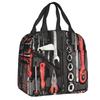 Custom Mechanics Large Toolbox Lunch Bag Women Cooler Warm Insulated Lunch Boxes for Kids School