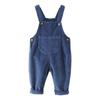 Cross2026 Kids' Corduroy Overalls - Korean Style for 0-3 Years, Versatile Spring/Autumn Wear