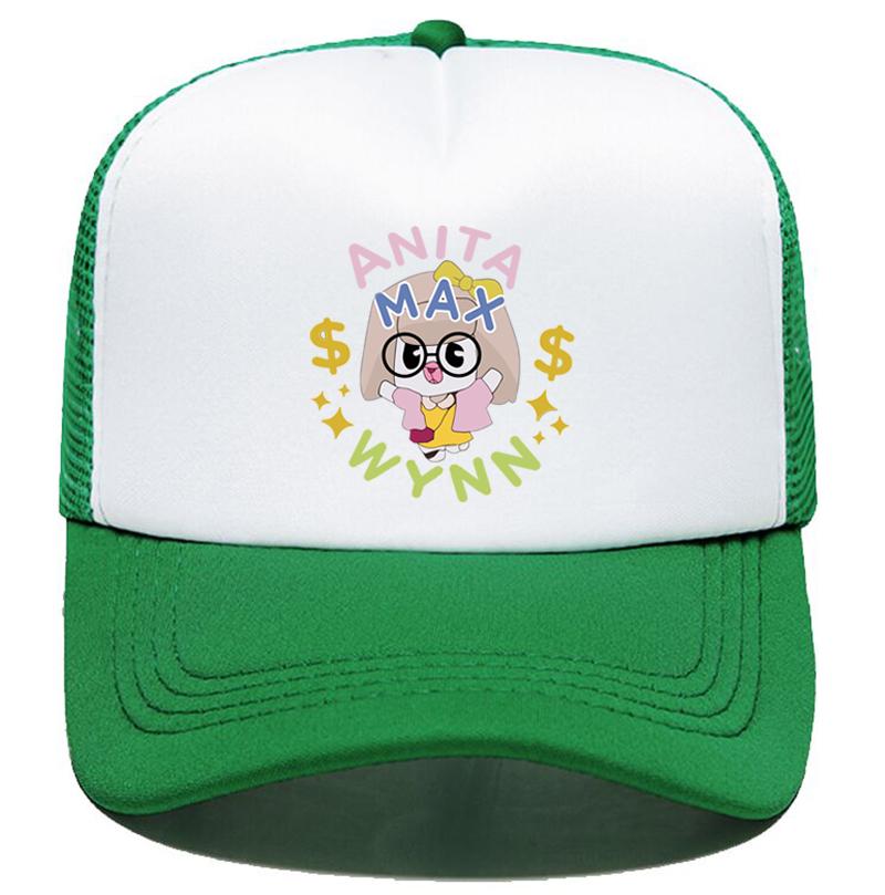 Trendy Anita Max Wynn Foam Trucker Hat Cute Mesh Snapback Caps Boy Girl Sun Beach Baseball Cap Female Summer Breathable Visor