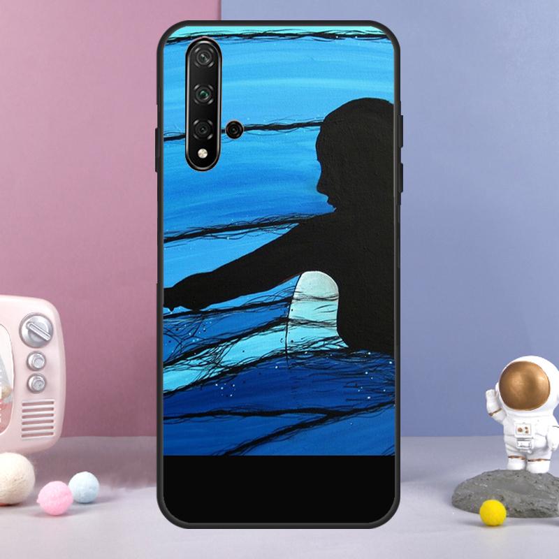 

Surfing Art Surf Girl For Huawei Nova Y70 Y90 Y60 Y72 Y73 Y61 Y91 7i 8i 11i 12i 12s 9 10 SE P20 P30 P40 Lite Case Huawei Nova 12i